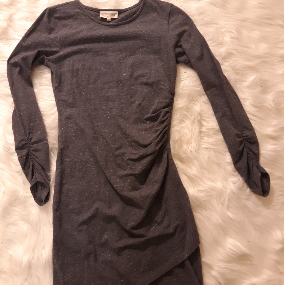 Synergy Organics ruched mini dress